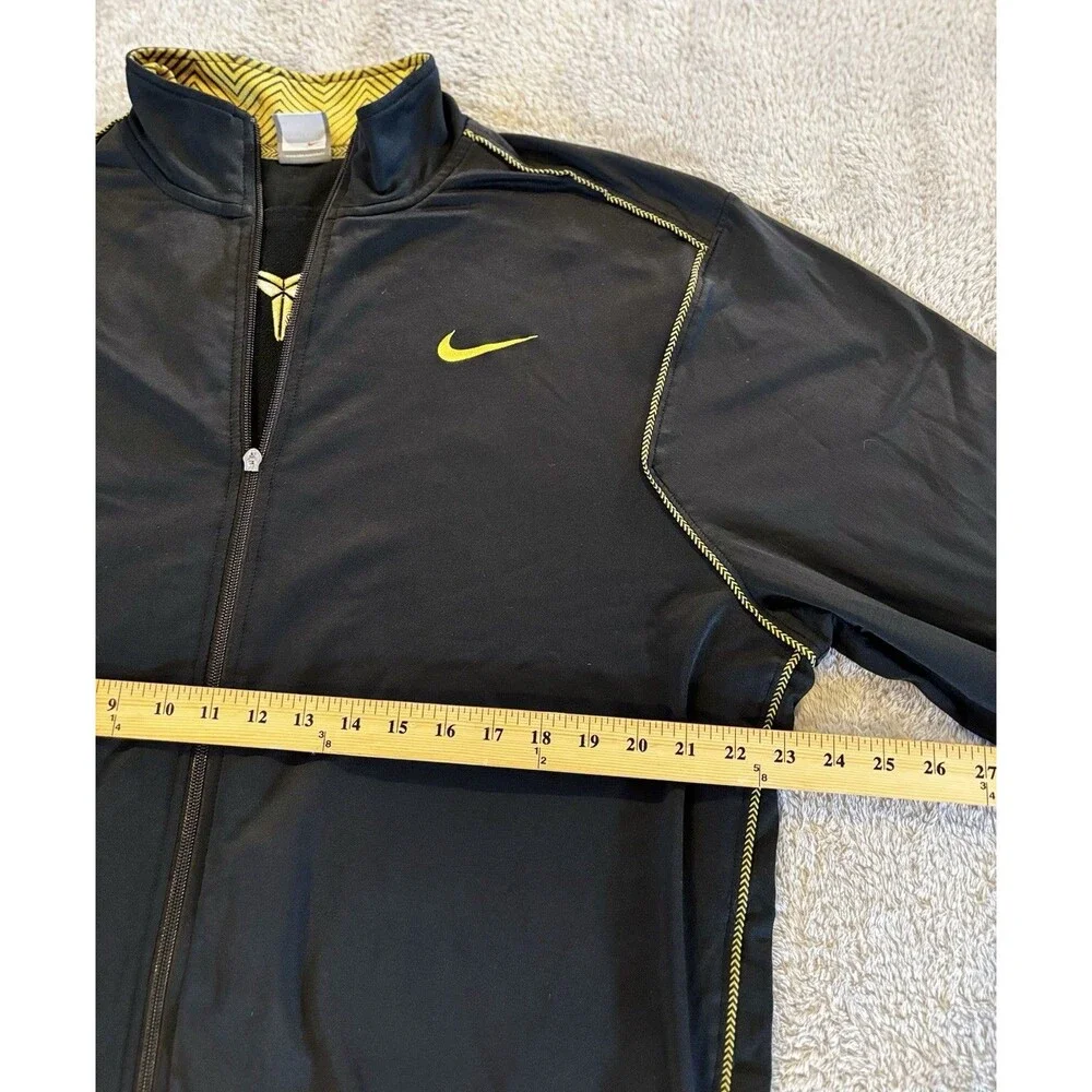 Nike Track Jacket Mens XXLT Black Lightweight Full Zip Hooded Kobe Bryant Mamba